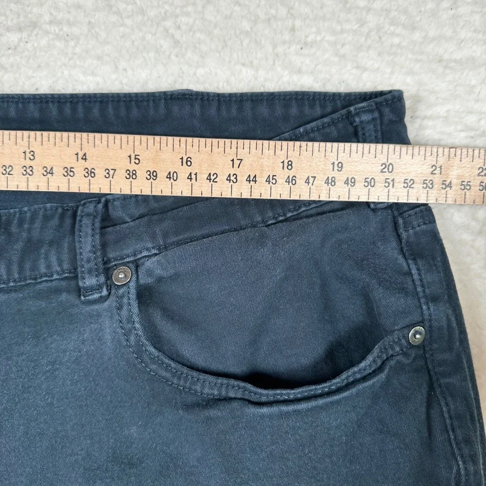 DL1961 Avery Relaxed Straight Jeans Mens Dark Wash Denim 42x28 Black Chinos